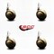 Service Caster 2.5 Inch Windsor Antique Metal Ball Caster - 5/16 Inch Threaded Stem, 4PK SCC-TS01S25-DCS-WA-5161878-4 - alternate 5